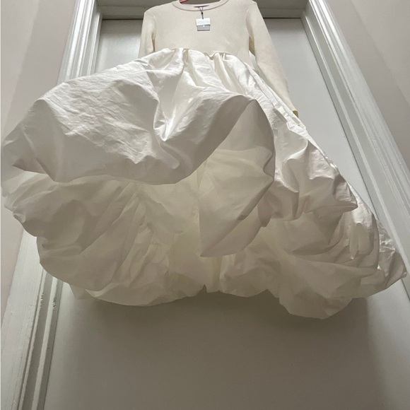 NWT Aleeza Paris Ivory Celeste Knit Bubble Dress Size XL - Picture 10 of 12